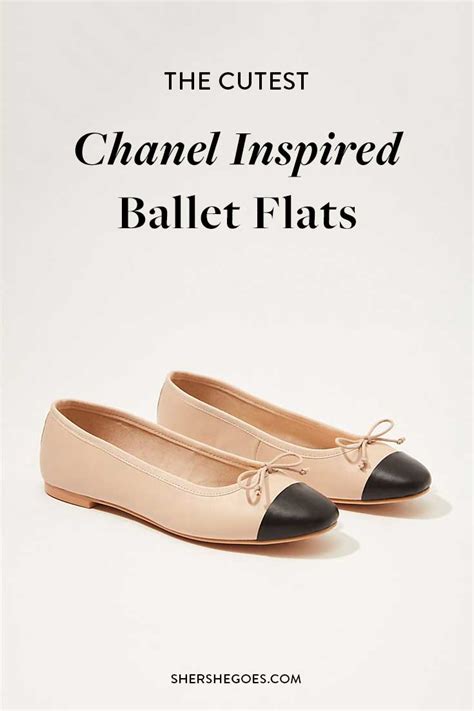 chanel flat dupe|Chanel cap toe ballet flats.